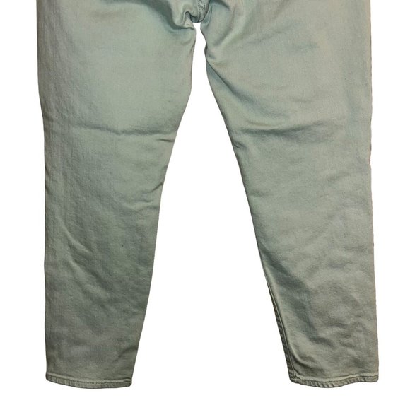 Lucky Brand Women ZOE Straight Crop Jean 12 Mint Colored Denim Stretch Mid Rise - Picture 9 of 11